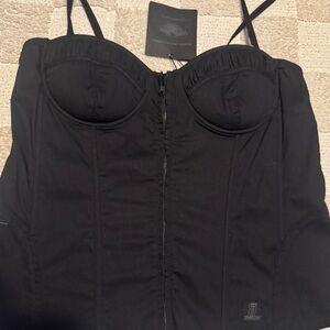 Harley-Davidson Black Corset Top